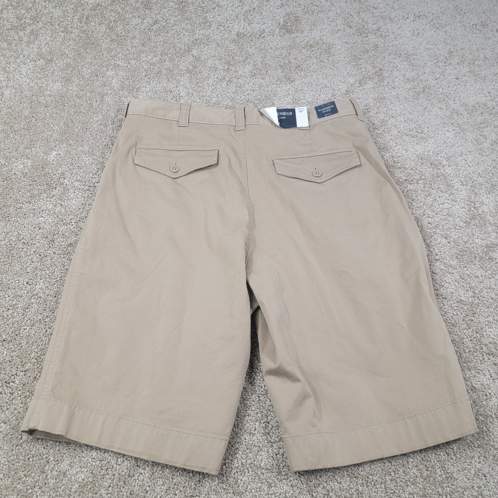 Cremieux Cassis Garment Dyed Shorts‎ Mens 10" Inseam Khaki Beige Size 32 NWT - Picture 4 of 7